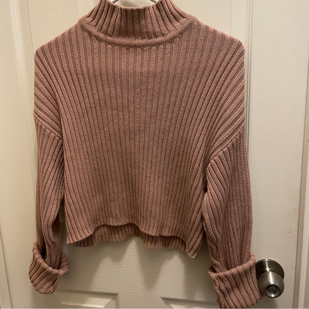 FREE PEOPLE Ribbed Turtleneck Sweater
